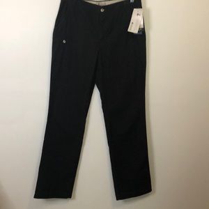Columbia Womens Black Edgewater Chino Authentic Fit NWT Size 8